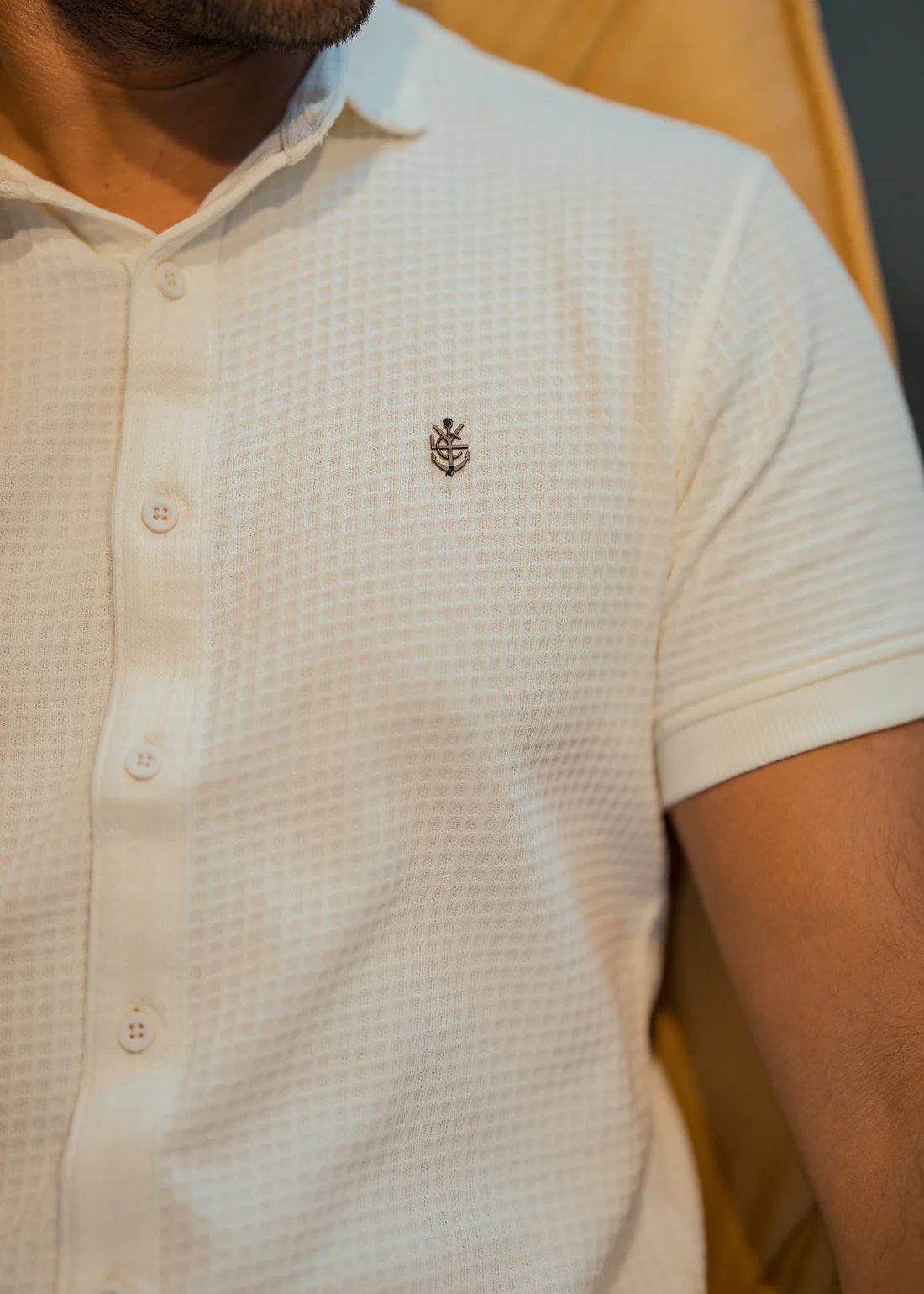 Waffle Knit Hybrid Shirt